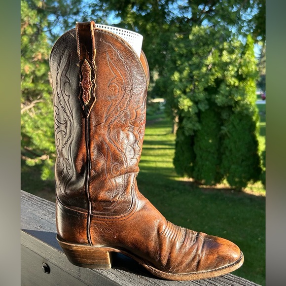 Lucchese Other - Lucchese Rich Brown Leather Cowboy Boots